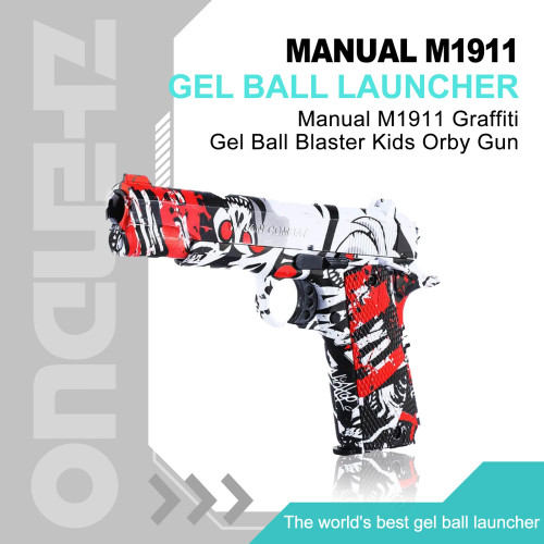 Manual M1911 Graffiti Gel Ball Blaster Kids Orby Gun