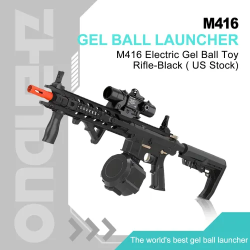 M4 Electric Gel Ball Toy Rifle-Black(US Stock)