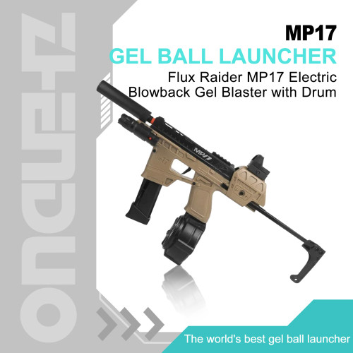 Flux Raider MP17 Electric Blowback Gel Blaster with Drum