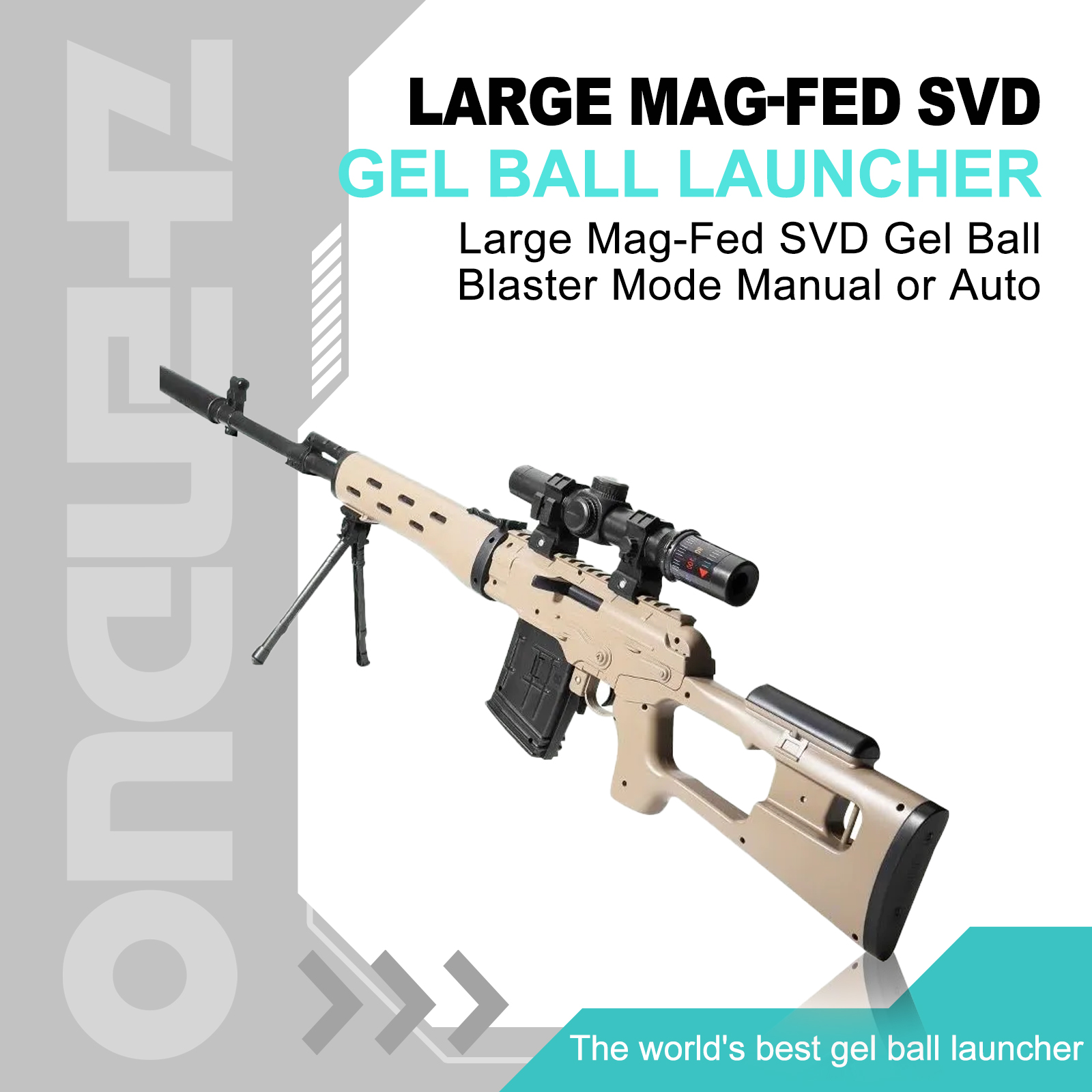 Large Mag-Fed SVD Gel Ball Blaster | $49.99