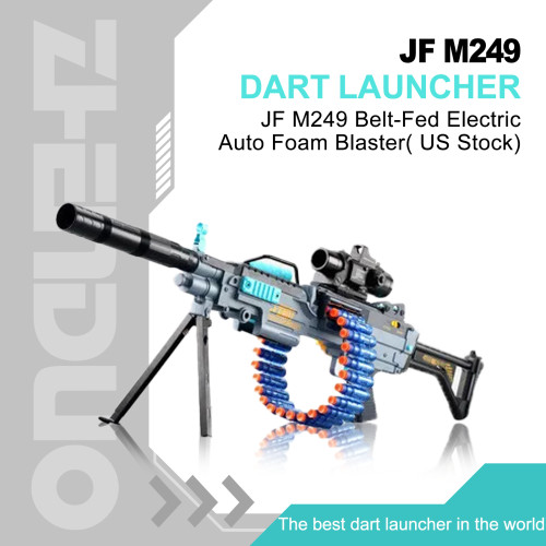 JF M249 Belt-Fed Electric Auto Foam Blaster( US Stock)