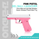 Pink Manual Gel Ball Blaster Glock Orbeez Pistol Kids Toy
