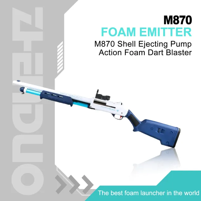 M870 Shell Ejecting Pump Action Foam Dart Blaster