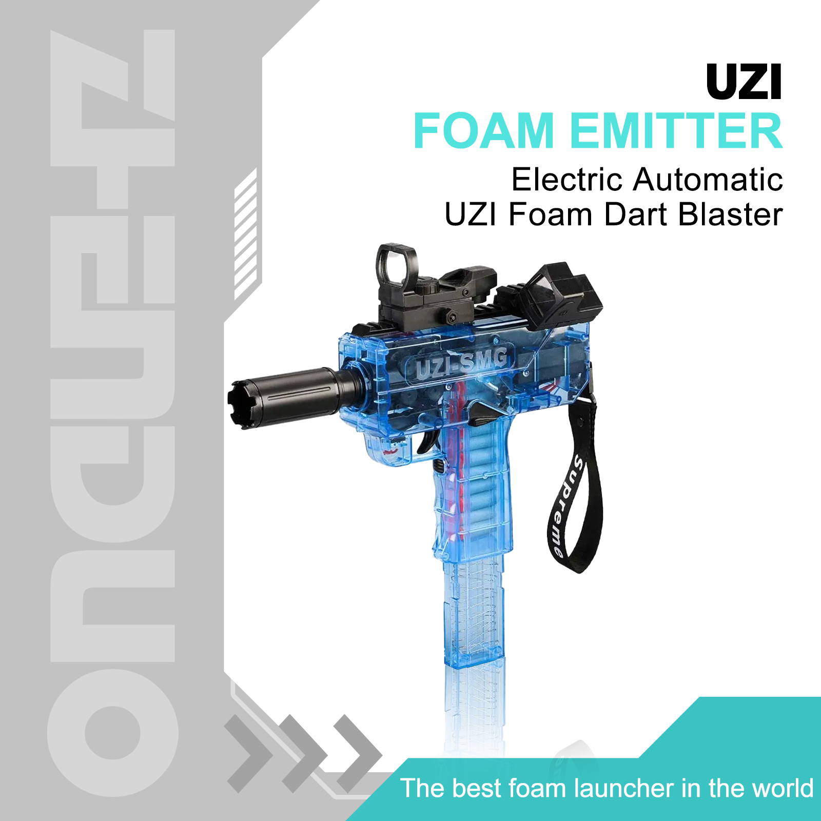 Electric Automatic UZI Foam Dart Blaster - m.zhenduoblaster