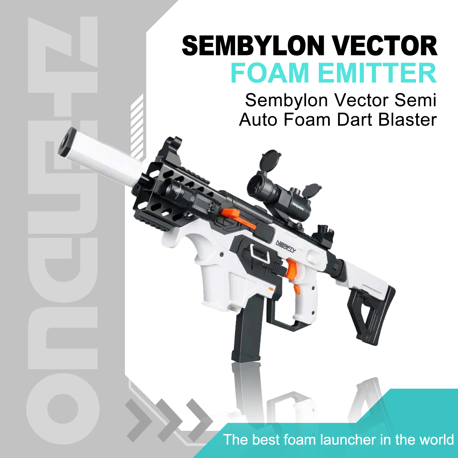 Semi Auto Foam Dart Rifle: Vector Fun | Safe & Thrilling