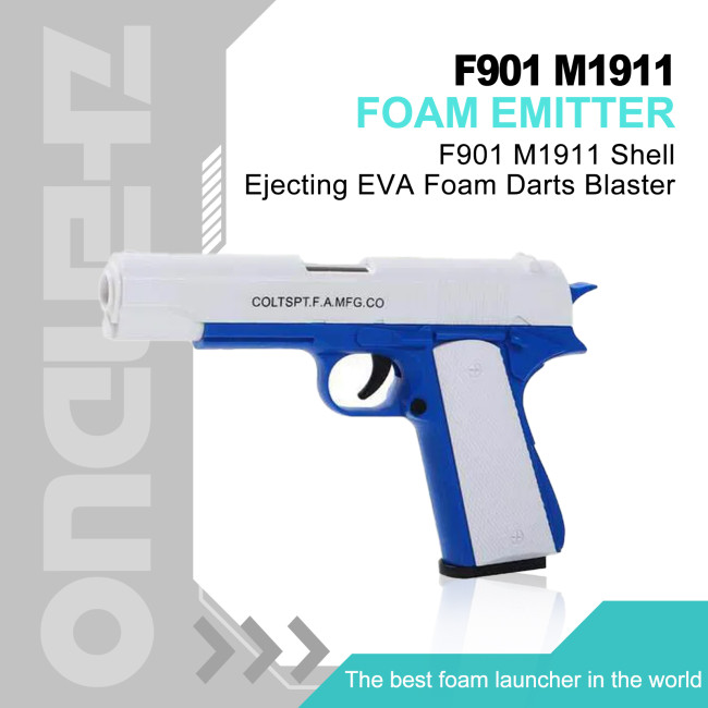 F901 M1911 Shell Ejecting EVA Foam Darts Blaster