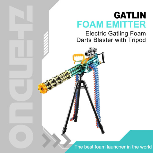 Electric Gatling Foam Darts Blaster with Tripod