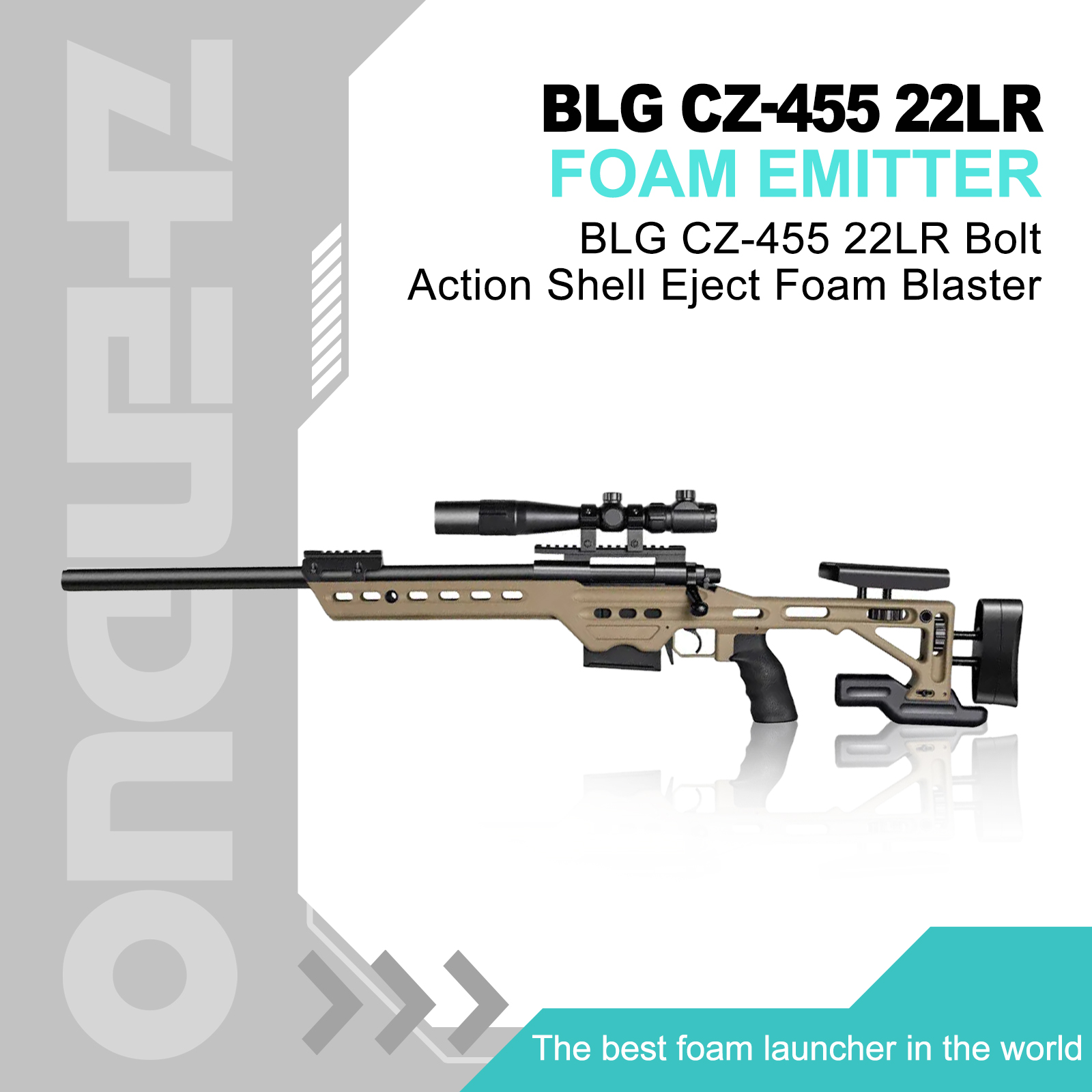 CZ-455 Bolt Action Foam Blaster | Shell Ejecting Sniper