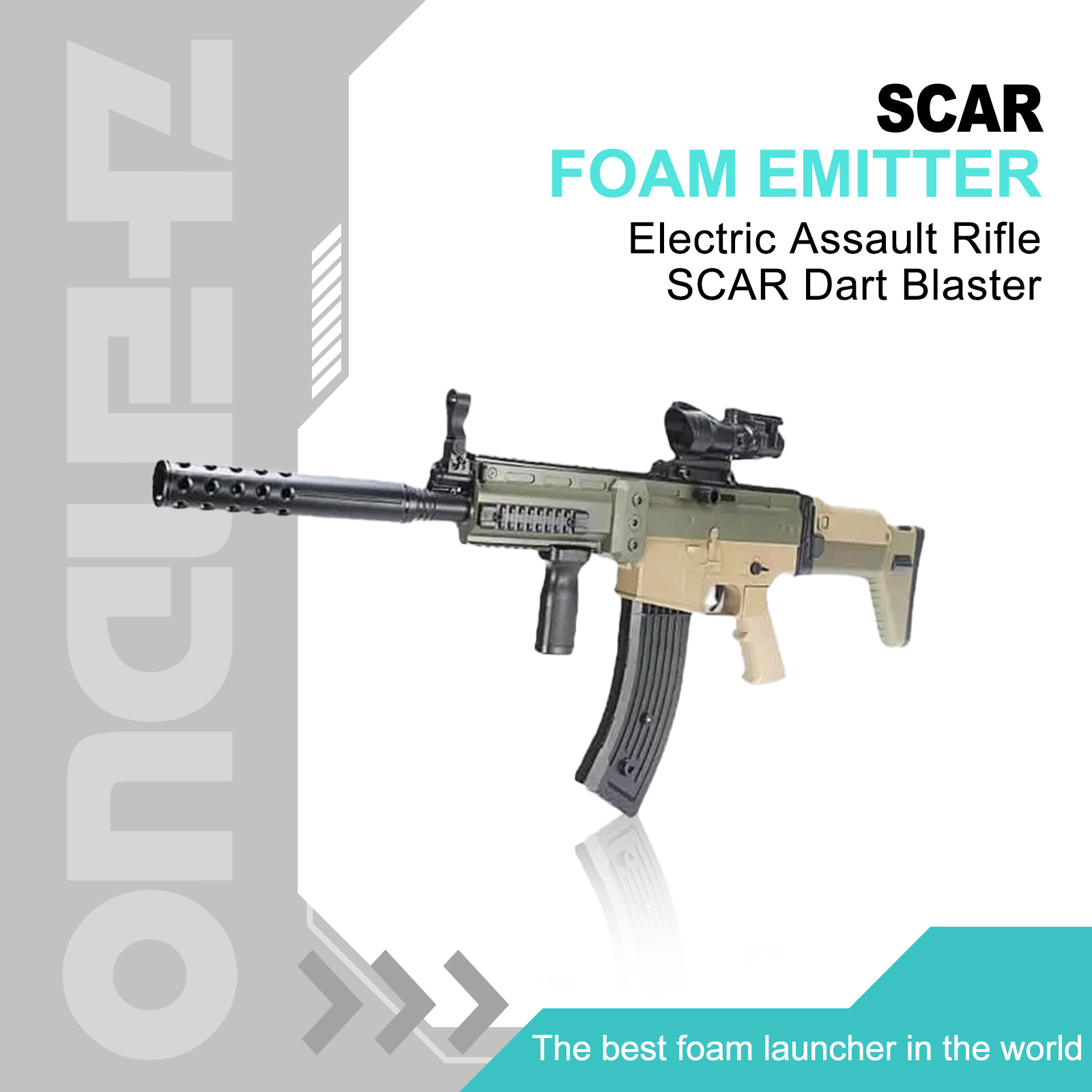 Foam Warfare Upgrade: SCAR Rifle | Foldable | USB Charge Foam Warfare Upgrade: SCAR Rifle | Foldable | USB Charge
