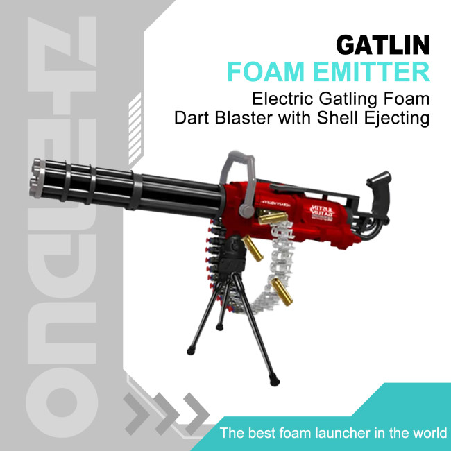 Electric Gatling Foam Dart Blaster with Shell Ejecting
