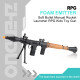 Soft Bullet Manual Rocket Launcher RPG Kids Toy Gun heavy-duty Nylon shell