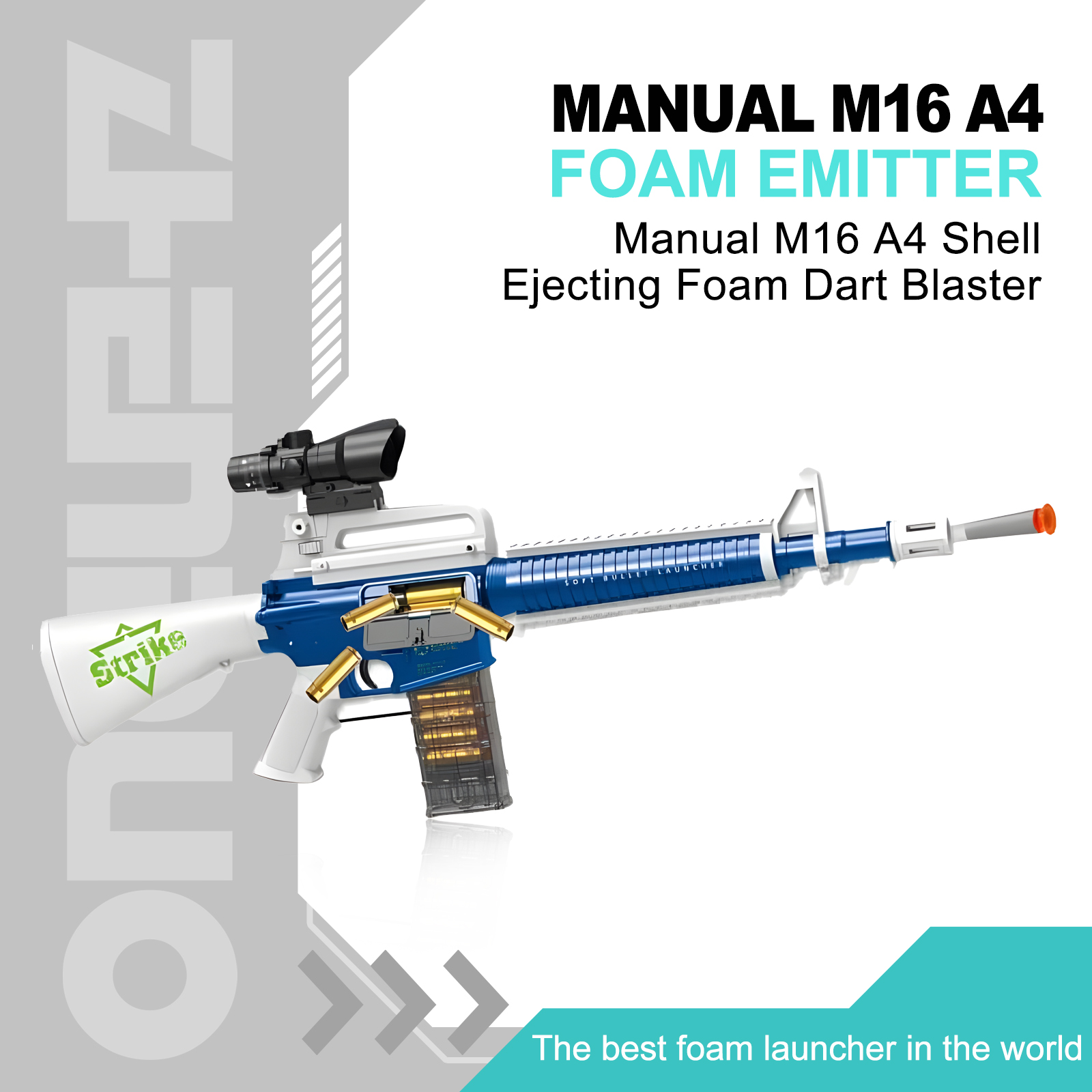 Manual M16 A4 Foam Dart Blaster | Shell Ejecting Fun Blaster