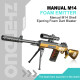 Manual M14 Shell Ejecting Foam Dart Blaster