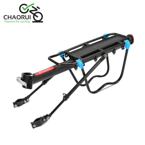 Universal Quick Release Bicycle Rear Rack with Rear Reflector