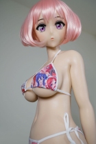 DollHouse168 Shiori 140cm/Eカップ  短いパープル髪 シリコン製  アニメラブドール