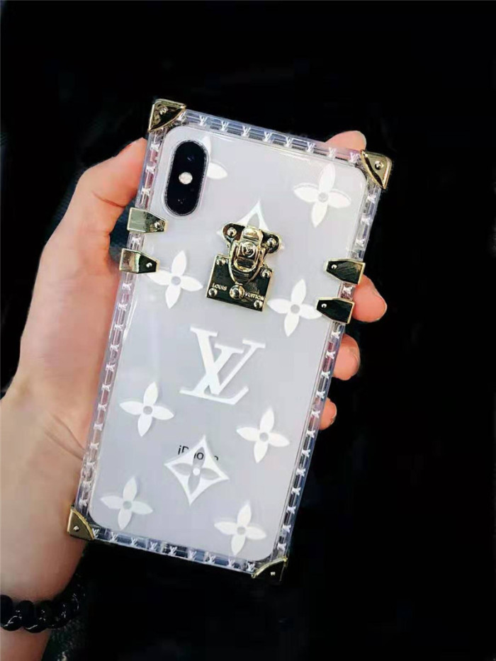 lv ルイヴィトン iphone xr/xiケースブランド iphone xs/11 maxケースモノグラム 透明 iphone 8/7 plusケースお洒落ファッショントランク