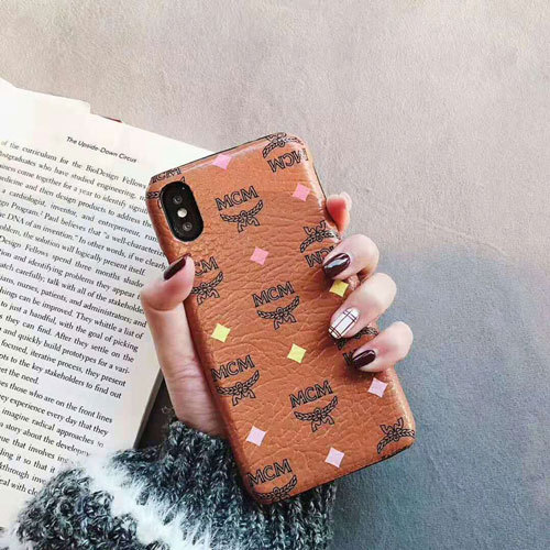 エムシーエム iphone xr/xs maxケース ユニークロゴ MCM iphone xs/xケース ファッション アイフォン7/8s plusカバー 可愛い 男女兼用