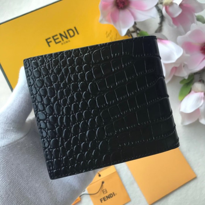 新作 FENDI/フェンディ メンズ 二つ折り短財布 FE19P110-FD06