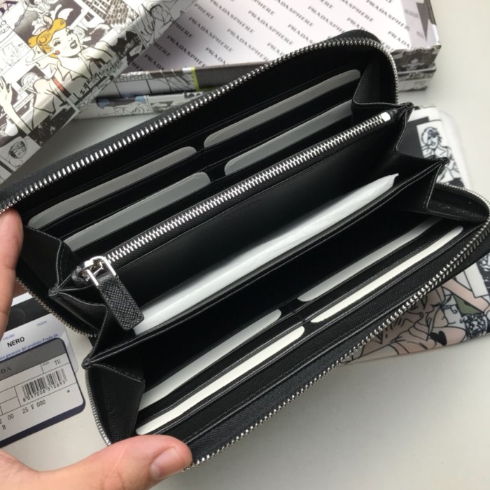 特N品 PRADA/プラダ 長財布 ラウンドファスナー式財布 2ML028-PA431