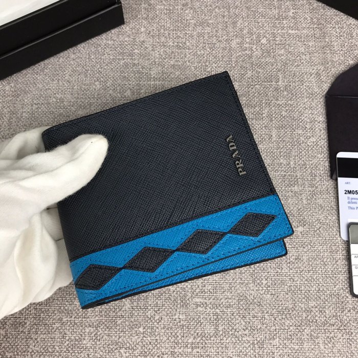 新作通販 PRADA/プラダ メンズ 短財布 二つ折り財布 2M0513-PA391