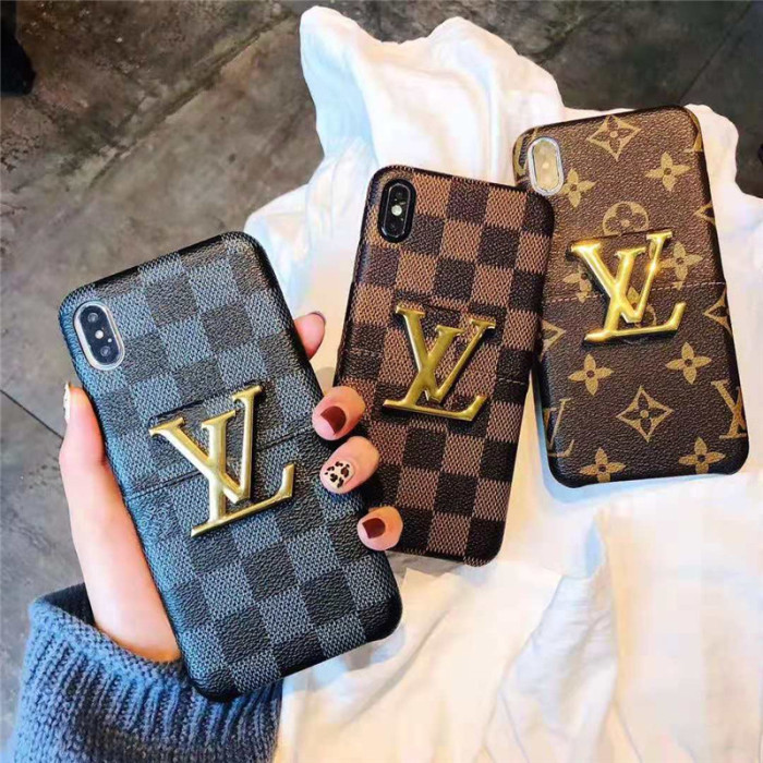 ルイヴィトン iphone xr/xsケース ファッションブランド iphonex/8plusケース チエック柄 アイフォン10R/xs maxケース ビジネス風