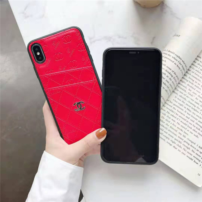 chanel シャネル iphone xrケース ブランド iphone xs/xs maxケース カード入れ iphone x/10/8/7/6plusケース 収納ポケット シンプル ビジネス風 耐衝撃