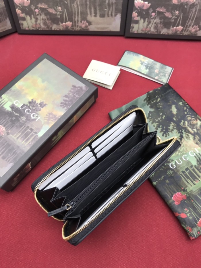 19SS美品 GUCCI グッチ 長財布 ラウンドファスナー式財布 523154-1