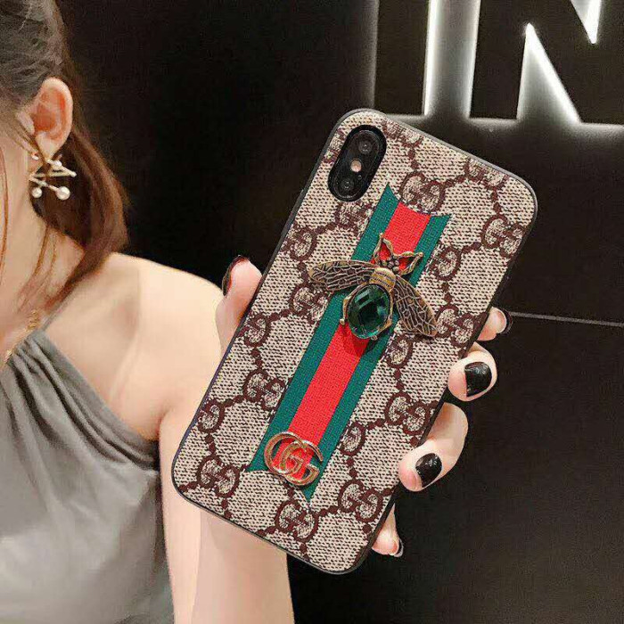 可愛い グッチ iphone xr/xs maxケース お洒落 ブランド iphone x/xsカバー ファッション アイフォン 6/8/7s plusケース レデイース愛用