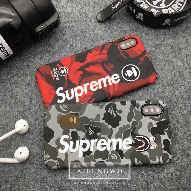 シュプリーム iphoneXケース人気 お洒落 iphone8/8plusケース Aape アシアブランド 若者愛用