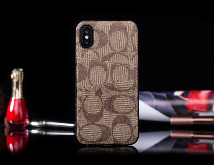 コーチ coach iphone xs/xr/xs maxケース ブランド アイフォンx/10ケース 人気潮流 iphone 8/7 plusケース カードポケット付き 激安