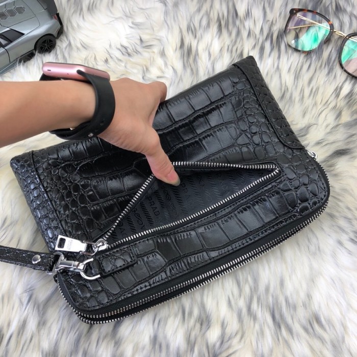 PRADA プラダ 人気商品激安 長財布 セカンドバッグ 7051-5-PA401