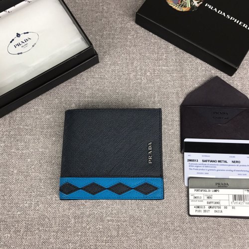 新作通販 PRADA/プラダ メンズ 短財布 二つ折り財布 2M0513-PA391