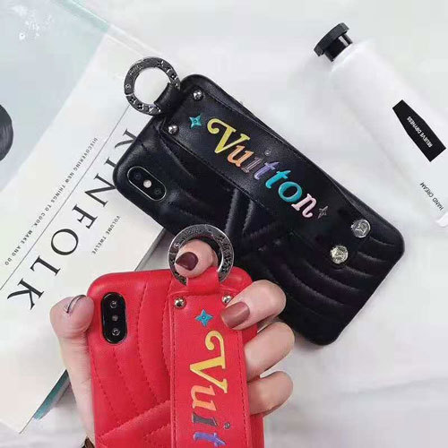 ルイヴィトン iphone xr/xsケース 個性ブランド iphonex/8plusケース人気潮流 アイフォン10R/xs maxケース ハンドベルト付け