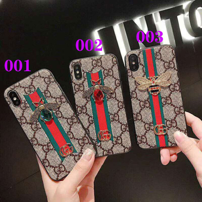 可愛い グッチ iphone xr/xs maxケース お洒落 ブランド iphone x/xsカバー ファッション アイフォン 6/8/7s plusケース レデイース愛用