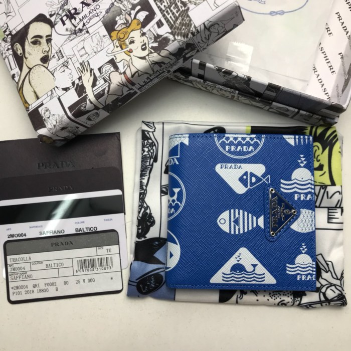 新作通販 PRADA/プラダ メンズ 短財布 二つ折り財布 2MO004-PA433