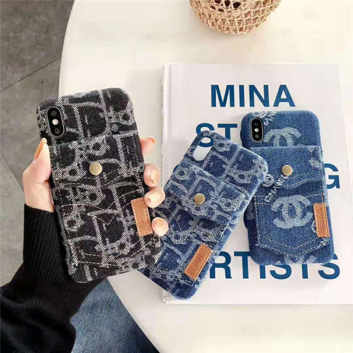 chanel シャネル iphone xrケース iphone xs/xs maxケース ブランド カード入れ ポケット iphone x/10/8/7/6plusケース 人気 耐久性