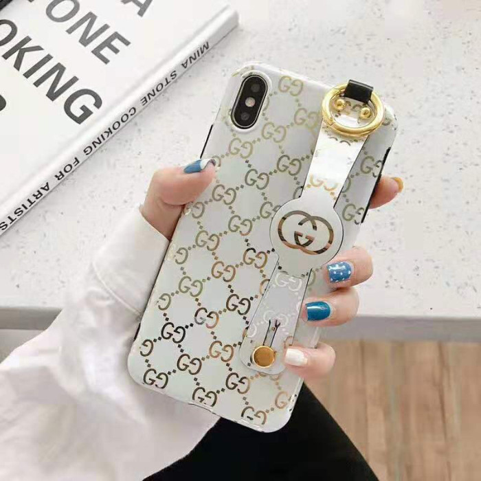 ルイヴィトン iphone xrケース iphone xs/xs maxケース 人気ブランド ホルダー付き iphone x/10/8/7/6plusケース 花柄綺麗 ホワイト ブラック 耐久性 芸能人愛用