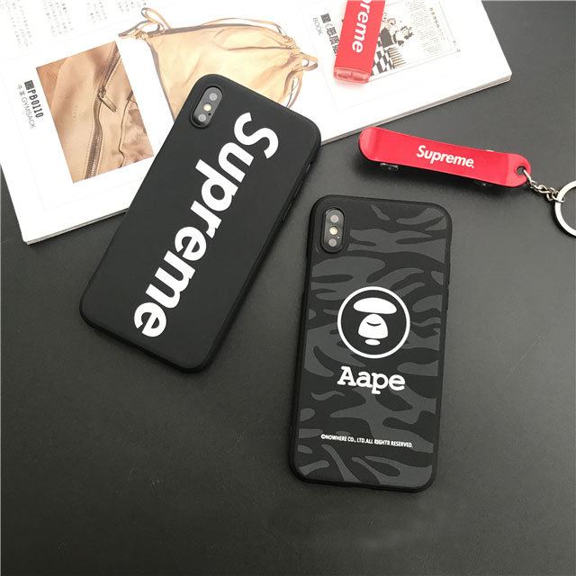 ブランド ジョーダンiphoneXケース薄型 supreme champion aape iphoneXカバー 男女兼用 黒い 便利 激安