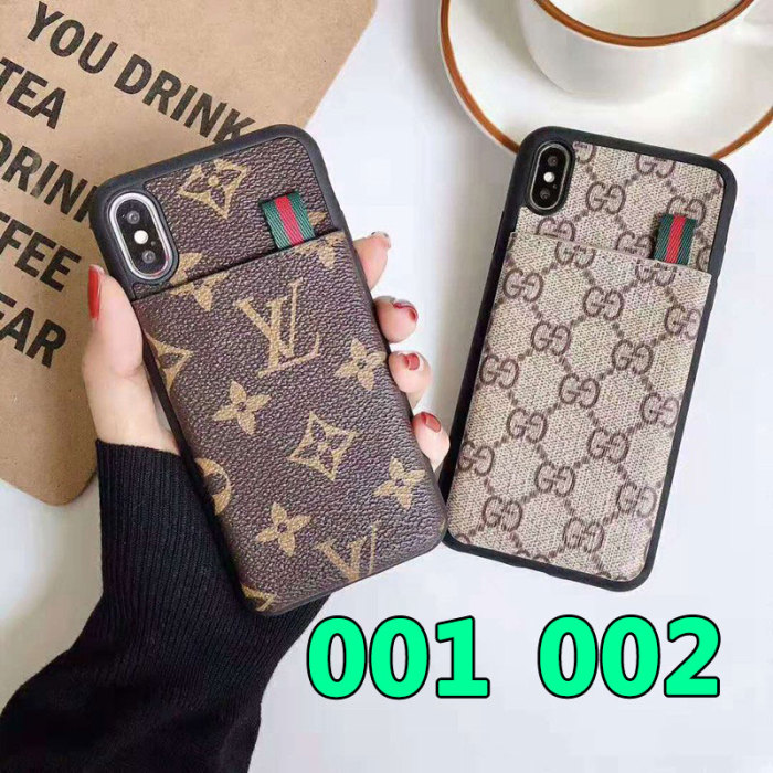 GUCCIブランドグッチiphone11/11pro /11pro maxケース即納品 経典風iphone x/xs/xr/xs maxケースカード入れポケット付き、欧米人気ブランド ルイヴィトンiphone11/11r/11proケース経