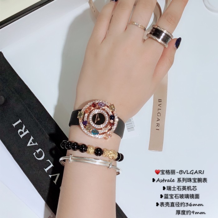 特N品 BVLGARI ブルガリ 腕時計 レディース 宝石シリーズ BV-TSH500-012