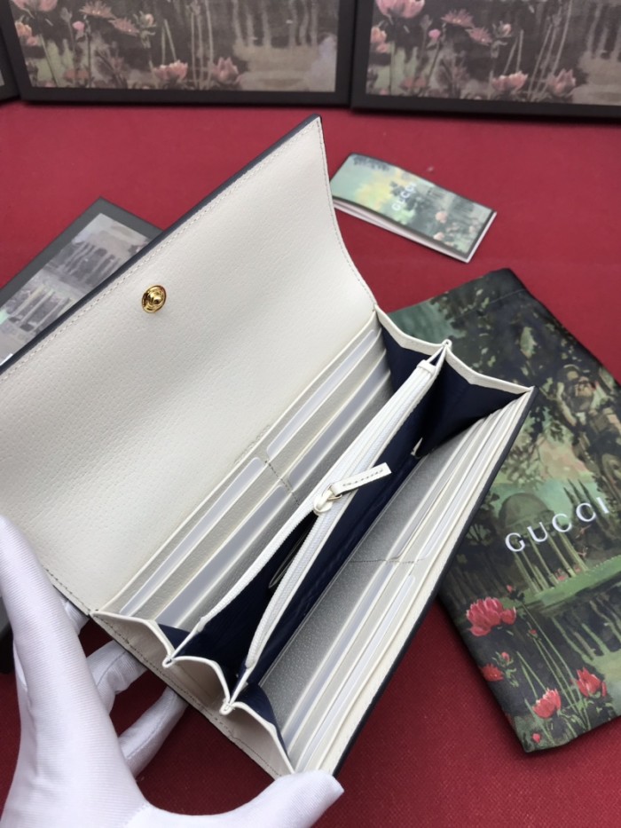 19SS美品 GUCCI グッチ 二つ折り長財布 長財布 通販 523153-2