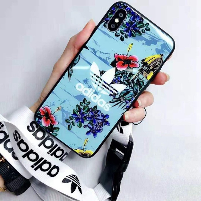 Adidas iPhone XI/XI maxケース ブランド 潮流 アディダスiPhone 11/11 proケース 運動風 アディダスアイフォンXR/XSケース 肩掛け式 ファション