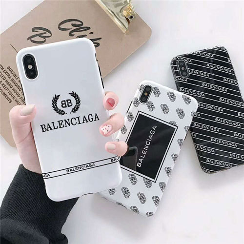 Balenciaga バレンシアガ Iphone Xrケース 人気 ブランド Iphone Xs Maxカバー 光沢感 オシャレ Iphone Xs/X/10/8/7/6plusケース Iphone10Rケース メンズ レディズ 芸能人愛用