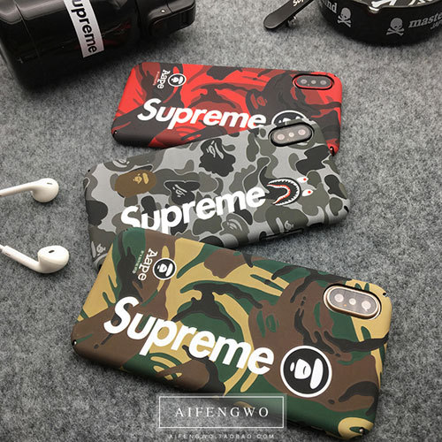 シュプリーム iphoneXケース人気 お洒落 iphone8/8plusケース Aape アシアブランド 若者愛用