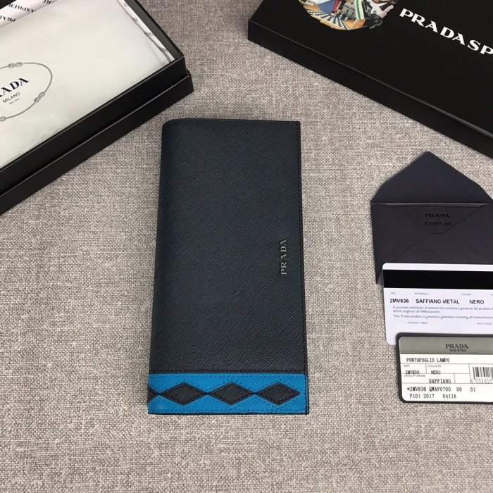 PRADA プラダ 人気商品激安 長財布 メンズ二つ折り財布 1MV836-PA391