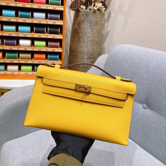 新品 エルメス 手作り 財布 セカンドバッグ MINIKELLY TA2001P-HE-20
