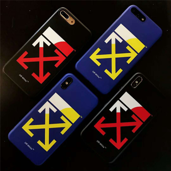 OFFWHITE オフホワイト iphone xs/xr/xs maxケース ブランド iphoneテンアールケース 個性潮流 iphone x/8/7Plusケース 矢印ロゴ 芸能人愛用