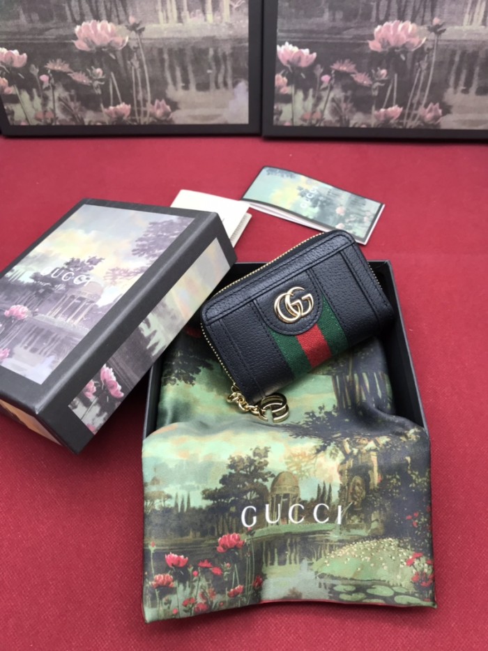 19SS美品 GUCCI グッチ 財布 名刺入れ コインケース 523157-1