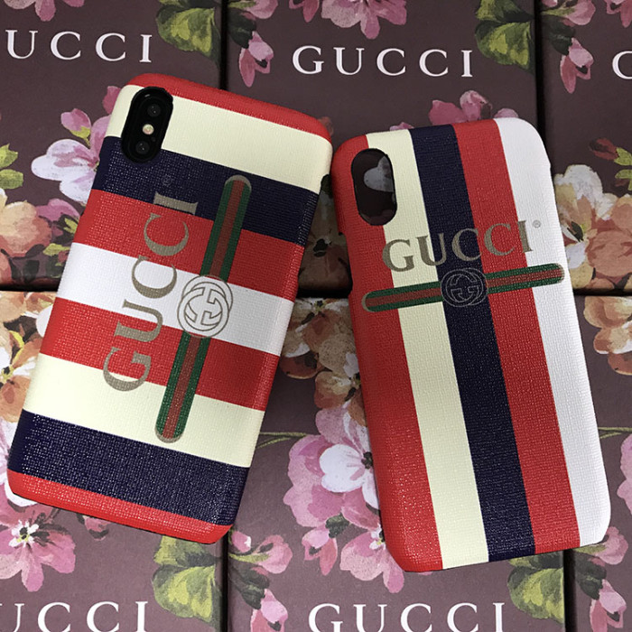 グッチiphone11/11pro/11pro maxケース即納品 iphone xr/xs/xs maxケースファッション ブランド アイフォンテンアール/x/xs マックスカバー 個性ストライプデザイン 芸能人愛用