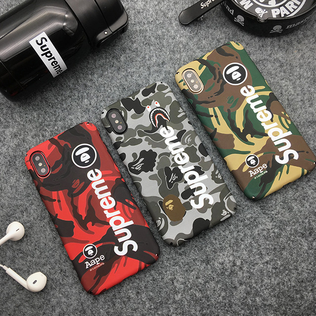 シュプリーム iphoneXケース人気 お洒落 iphone8/8plusケース Aape アシアブランド 若者愛用